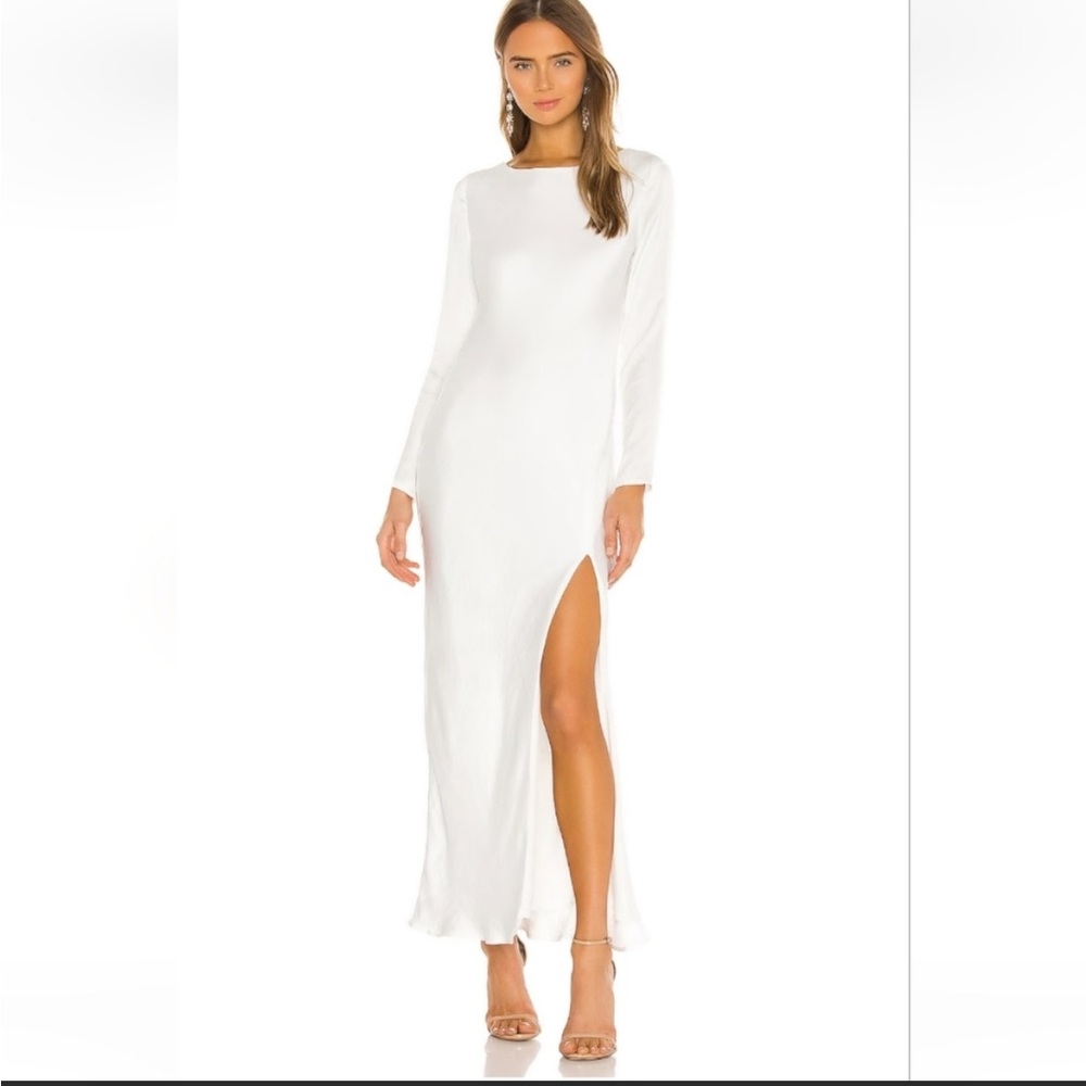 White Bardot River Bias Dress Size M NWT